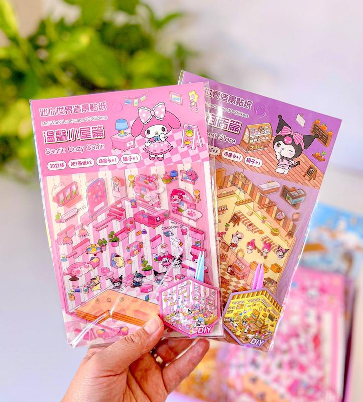 استیکر ۳بعدی پنس دار