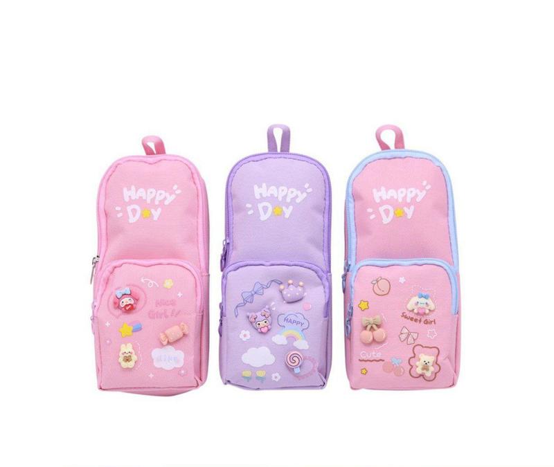 جامدادی استیکر دار ۲ زیپ