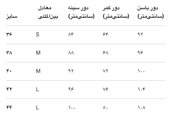 سایز بندی
