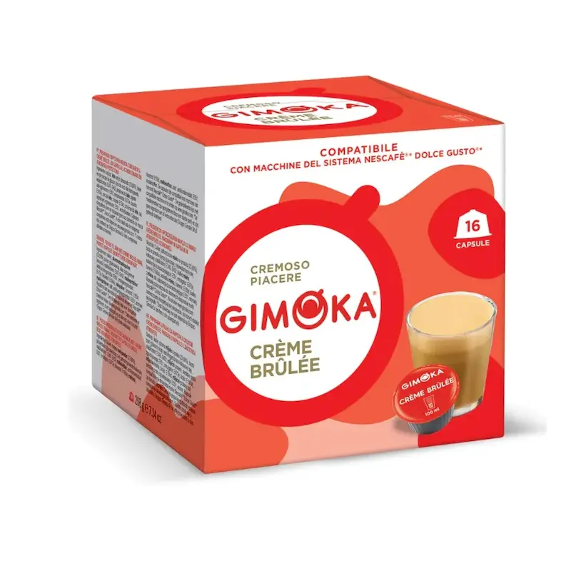 کپسول قهوه دولچه گوستو جیموکا مدل کرم بروله Gimoka Creme Brulee Dolce Gusto Coffee Capsule Gimoka Creme Brulee