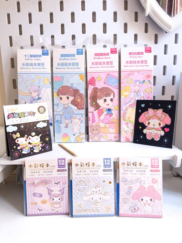 دفترچه آبرنگی کارت پستالی🖌️😍