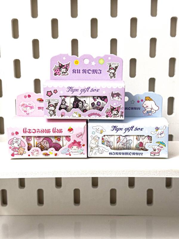 پک برچسب واشی طرحدار سانریو🩷💙💜