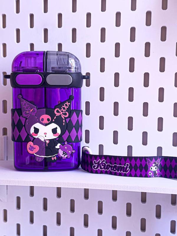 قمقمه دومخزنه کرومی🖤💜