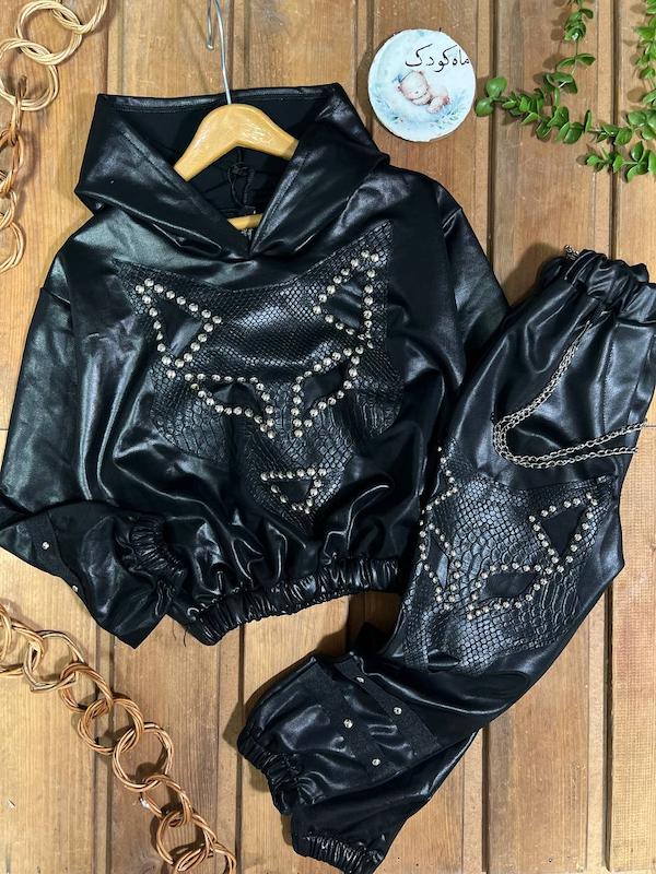 ست هودی شلوار چرم ۱۶۶۲