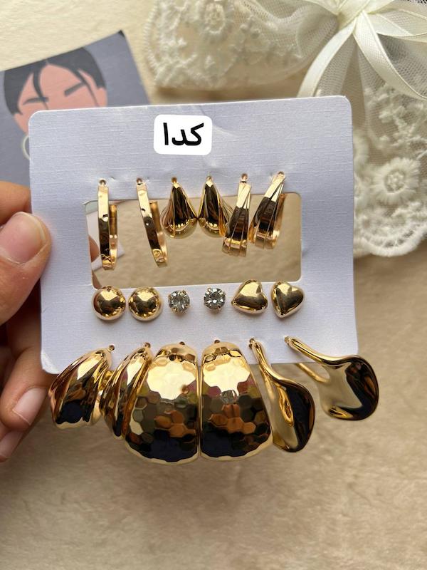 پک گوشواره ۹ جفتی ۱۴۲۸