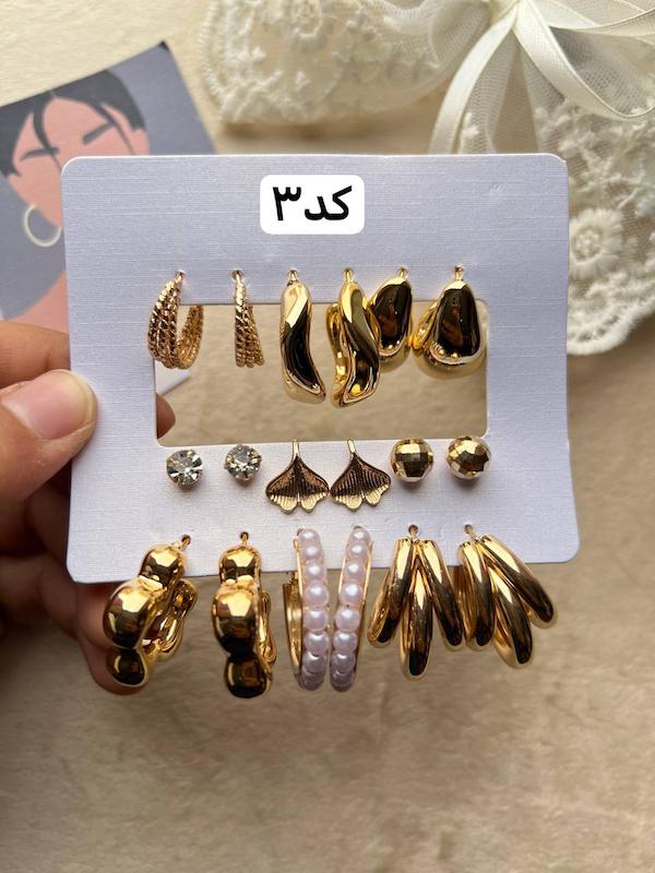 پک گوشواره ۹ جفتی ۱۴۲۸