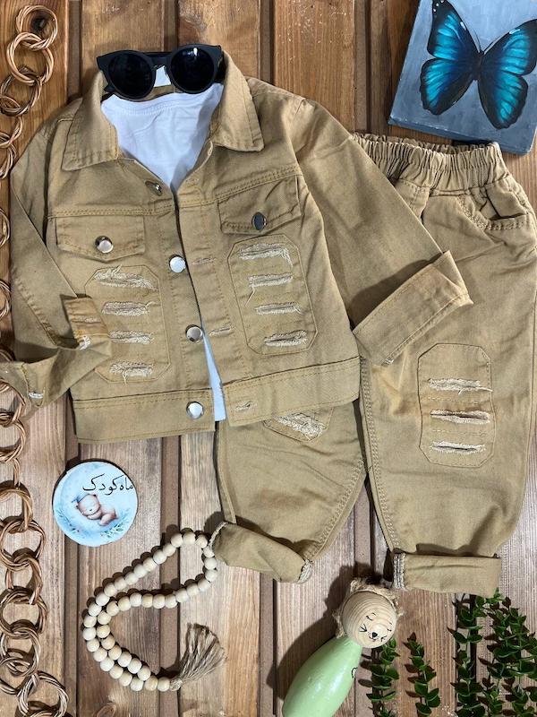 ست سه تکه کتان مانی ۱۲۰۵