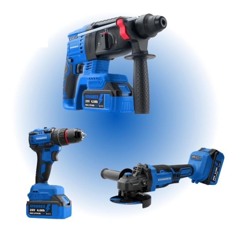 خرید کیت شارژِی باراشلس 3عددی ویوارکس VR2403-BCK|تاجر ابزار