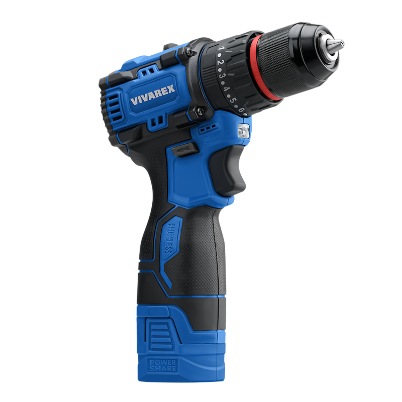خریددریل شارژی چکشی 16/8ولت  موتور براشلس ویوارکس VR1608-BLX|تاجرابزار 