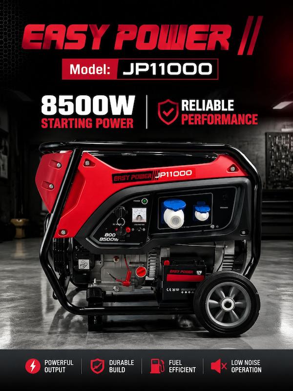 موتور برق بنزینی ایزی پاور 8.5 کیلووات JP11000