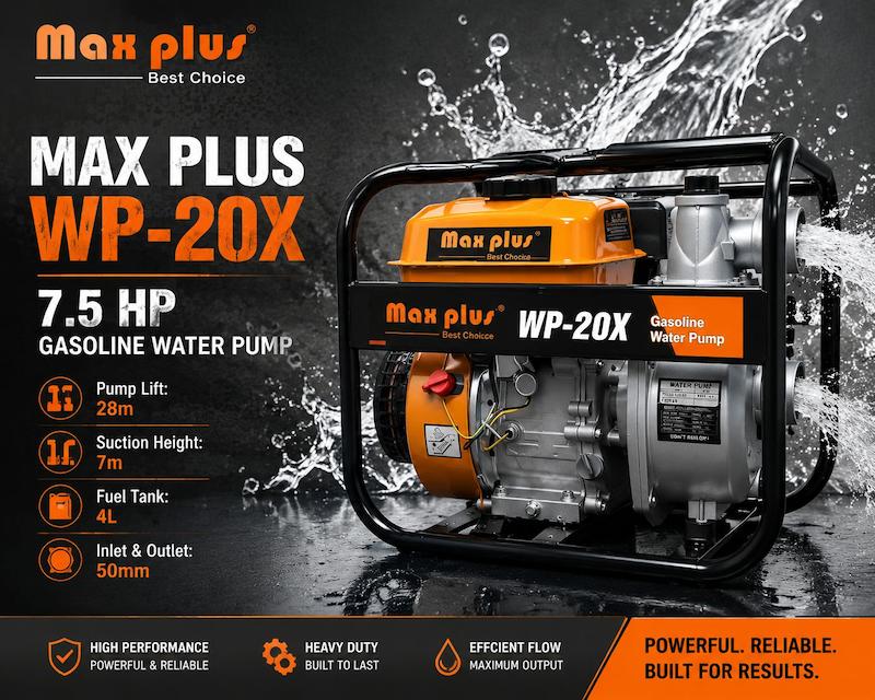  پمپ آب بنزینی مکس پلاس مدل WP-20X