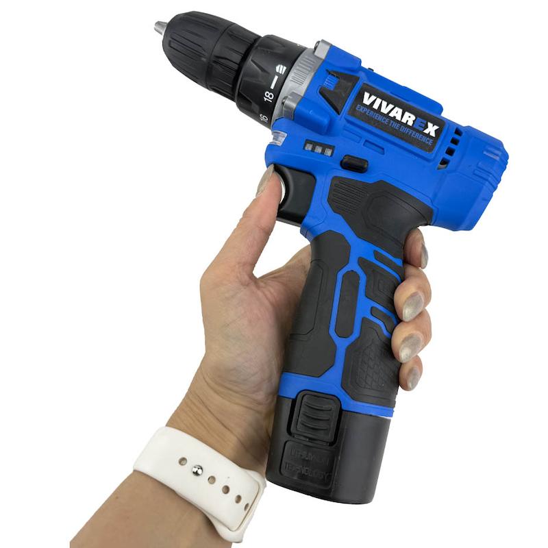 دریل شارژی ویوارکس مدل VR1215V ظرفیت ۱۲ ولت با ۲ باتری