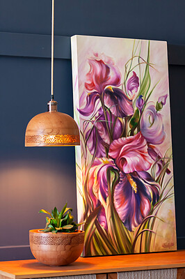 تابلو نقاشی زنبق