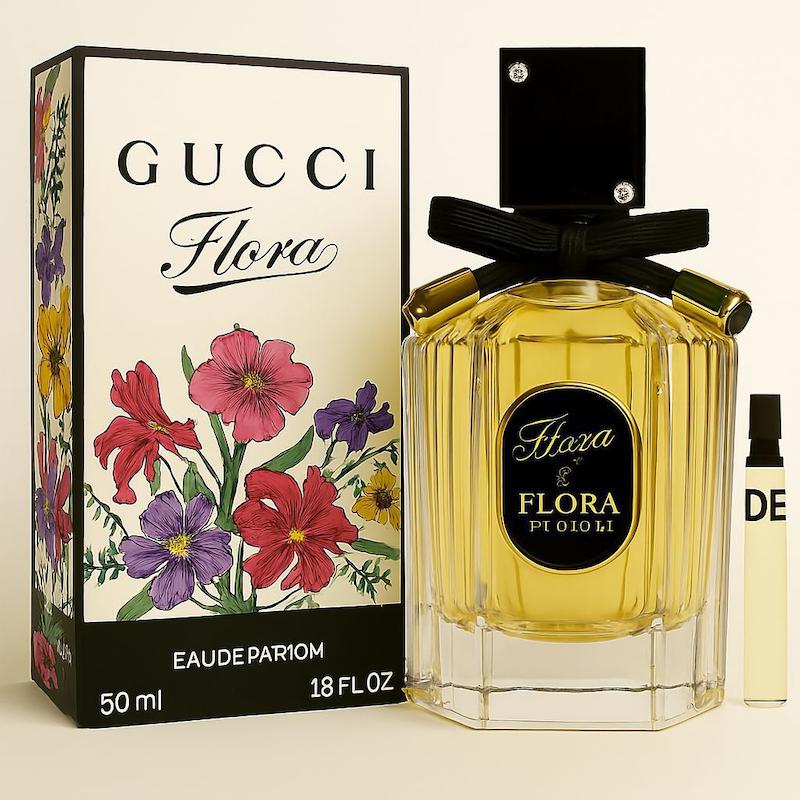 عطر گوچی فلورا - 20 میل - ماندگاری بالا-Flora by Gucci-اکسترا پرفیوم زنانه  - قیمت عمده - برند لوزی