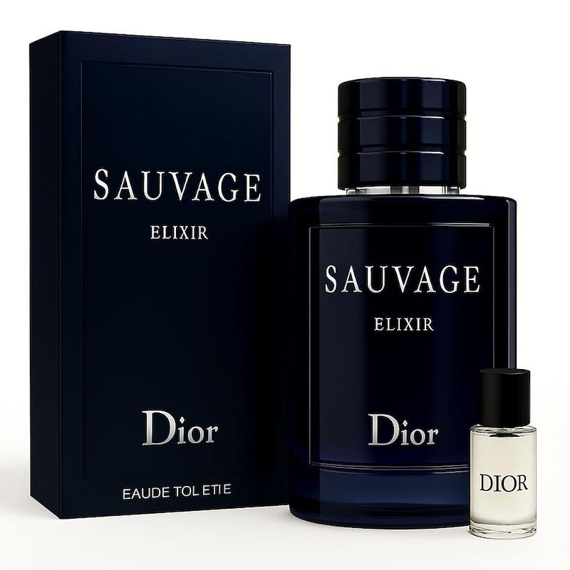 عطر ساواج الکسیر - Sauvage Elixir - اکسترا پرفیوم مردانه ۳۰ میل - ماندگاری بالا - قیمت عمده - برند لوزی