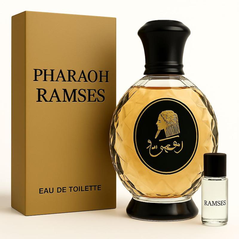 عطر فرعون - اRamses - کسترا پرفیوم مردانه ۳۰ میل - ماندگاری بالا - قیمت عمده - برند لوزی 