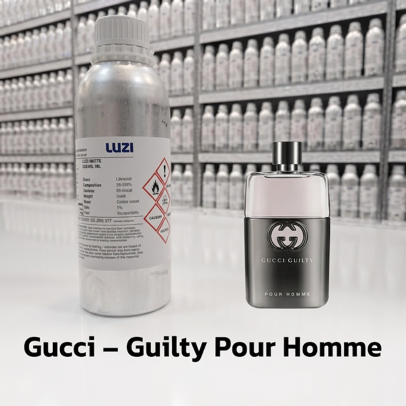اسانس خالص عطر ادکلن گوچی گیلتی مردانه پورهوم (Gucci Guilty Pour Homme) _ 50 میلی _ گرید تاپ _ برند لوزی _ قیمت عمده _ ماندگاری بسیار بالا _ پخش بو _ خنک _ شیرین _ مرکباتی _ مردانه 