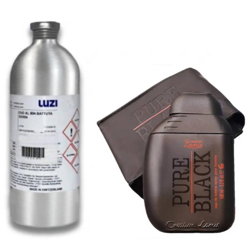 اسانس عطر ادکلن پور بلک _ 50 میلی _ گرید تاپ _ برند لوزی _ قیمت عمده _ ماندگاری بسیار بالا _ پخش بو _ عطر پور بلک کریشن لامیس پیور بلک | Creation Lamis Pure Black _  گرم _ تلخ _ چوبی _ چرمی _ مردانه