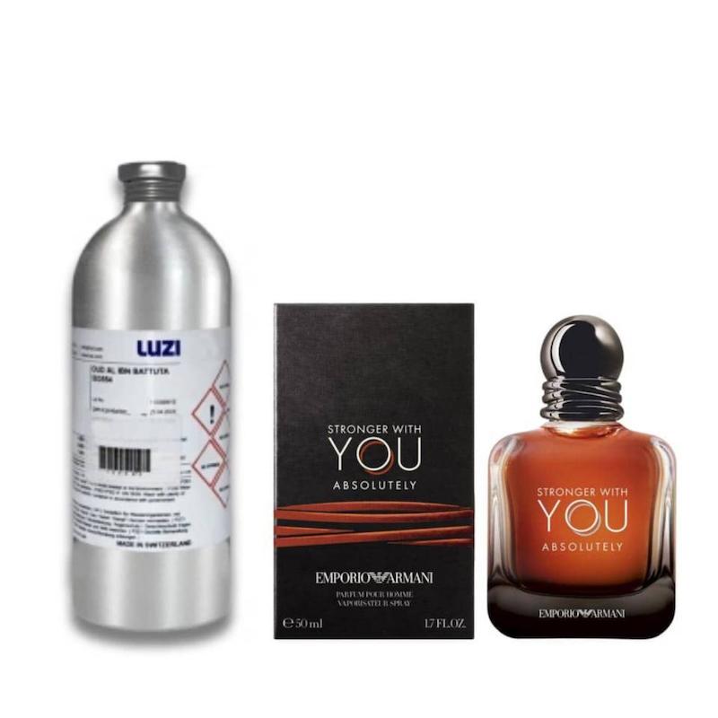 اسانس عطر ادکلن استرانگر ویت یو _ 50 میلی _ گرید تاپ _ برند لوزی _ قیمت عمده _ ماندگاری بسیار بالا _ پخش بو _ عطر  جورجیو آرمانی استرانگر ویت یو ابسولوتلی | Giorgio Armani Stronger with You Absolutely _  گرم _ شیرین _ فوژه _ مردانه