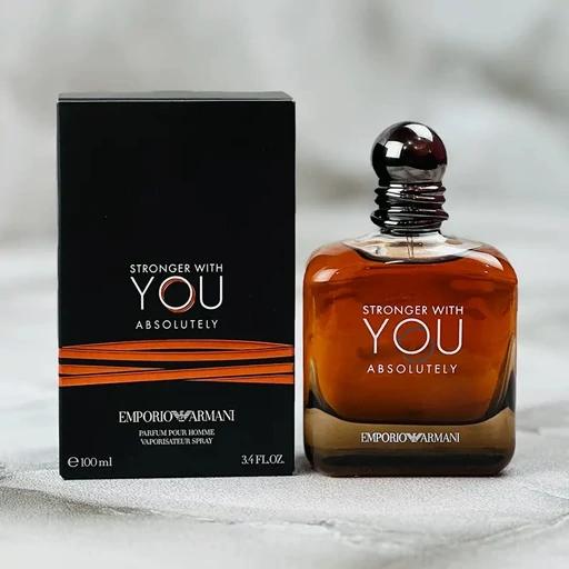 عطر  ادکلن جورجیو آرمانی استرانگر ویت یو ابسولوتلی | Giorgio Armani Stronger with You Absolutely _ حجم  20 میل _ گرید تاپ _ اکسترا پرفیوم _ برند لوزی _ ماندگاری بسیار بالا _  گرم _ شیرین _ فوژه _ مردانه