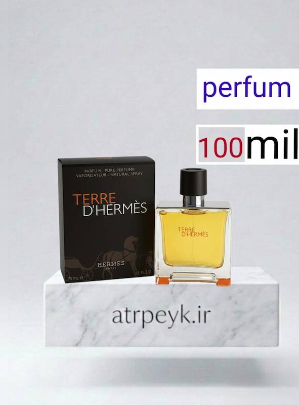 عطر ادکلن تق هرمس (Terre d'Hermès) _ حجم 100 میل_ پرفیوم_ گرید A _ برند لوزی گرمی _ ماندگاری بالا _ معتدل _ تلخ _ چوبی _ ادویه ای _ مردانه _ چهارفصل_ (چ م 25 )
