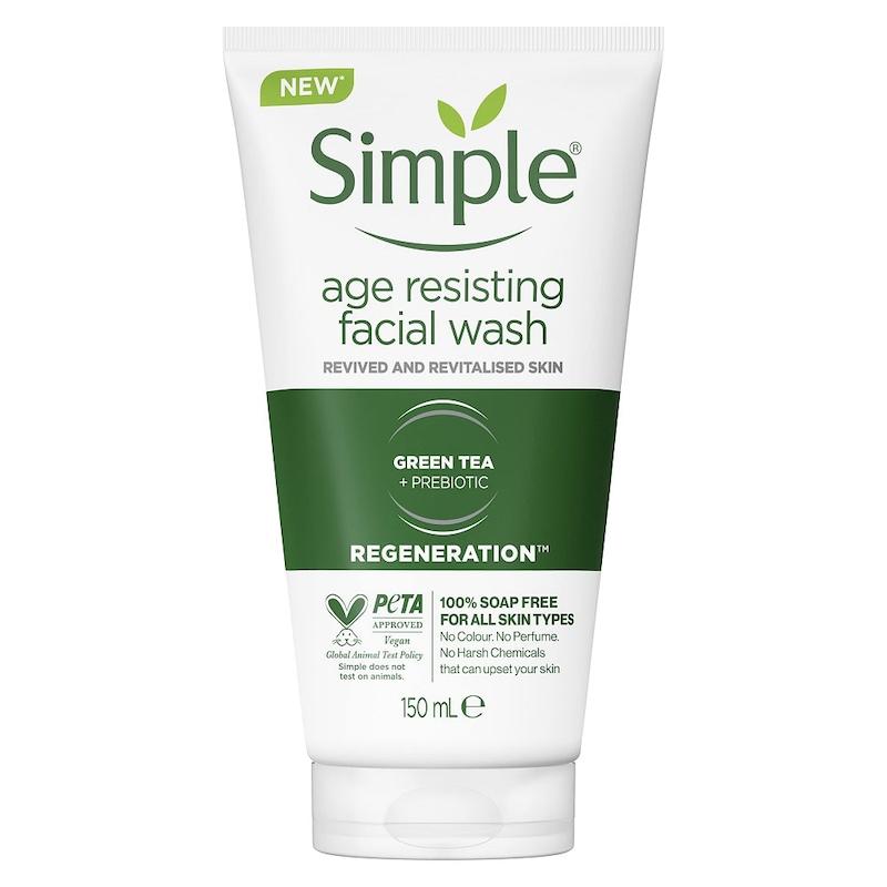 ژل شستشوی صورت سیمپل Simple مدل  age resisting | مناسب پوست مختلط