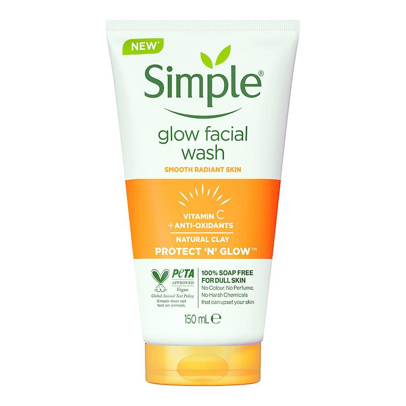 ژل سشتشوی صورت سیمپل simple مدل Glow
