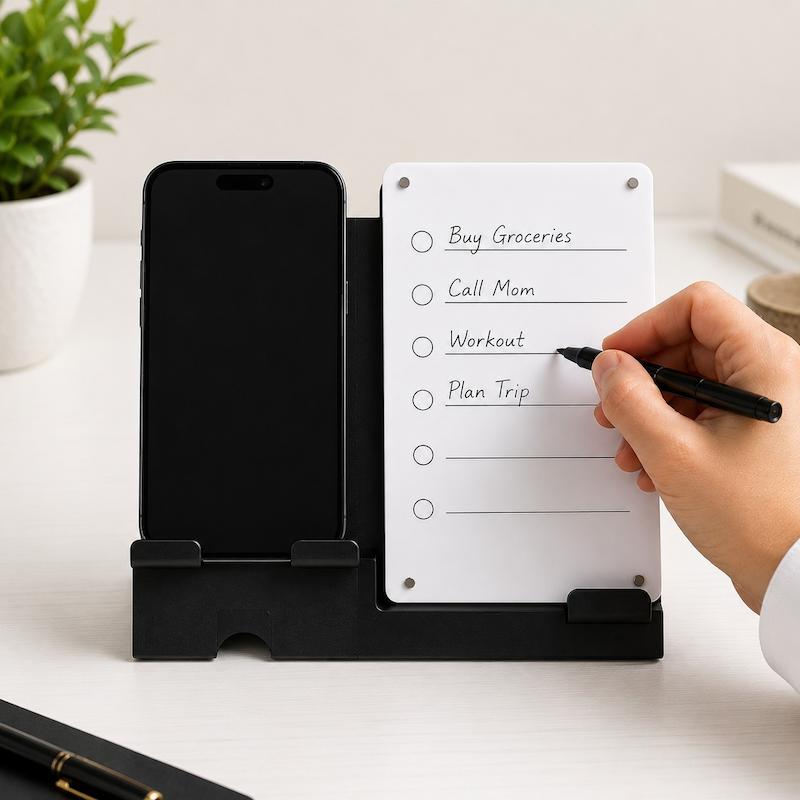 استند رومیزی فلزی ( با  TO DO LIST + استند موبایل )