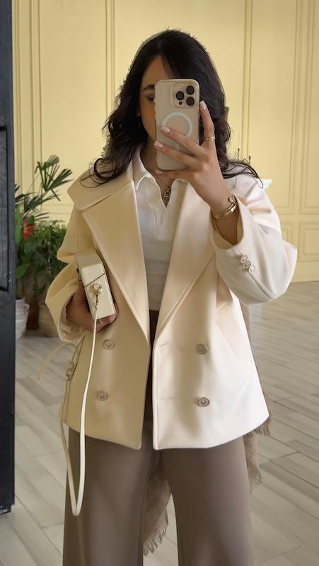 پالتو‌کوتاه سفید