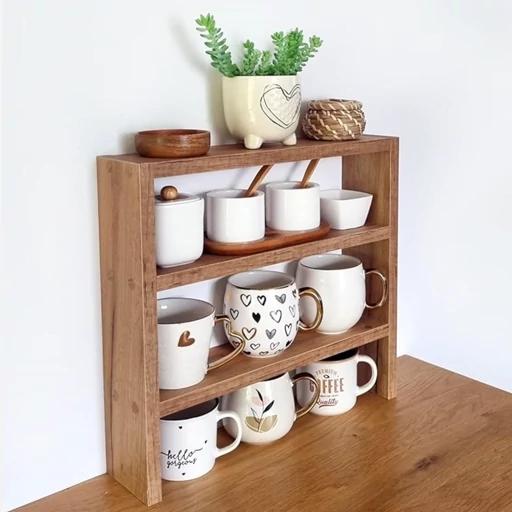 استند جا ادویه ای چوبی آشپزخانه - کد 195