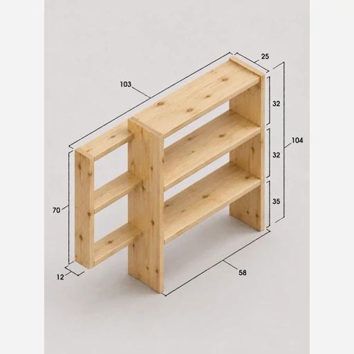 شلف کتابخانه ای دیواری سفارشی 