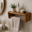 شلف (طبقه ) چوبی دیواری جا حوله ای - کد 312