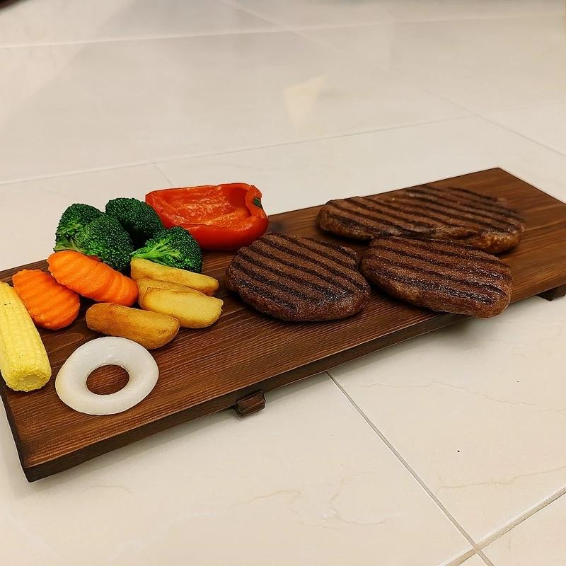 استند تخته سرو چوبی بسته دو عددی  - کد 135