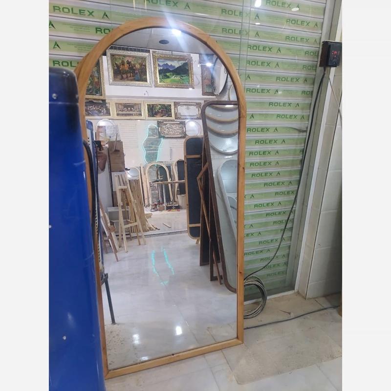 قاب آینه قدی گنبدی چوبی ( بدون آینه ) - کد 180