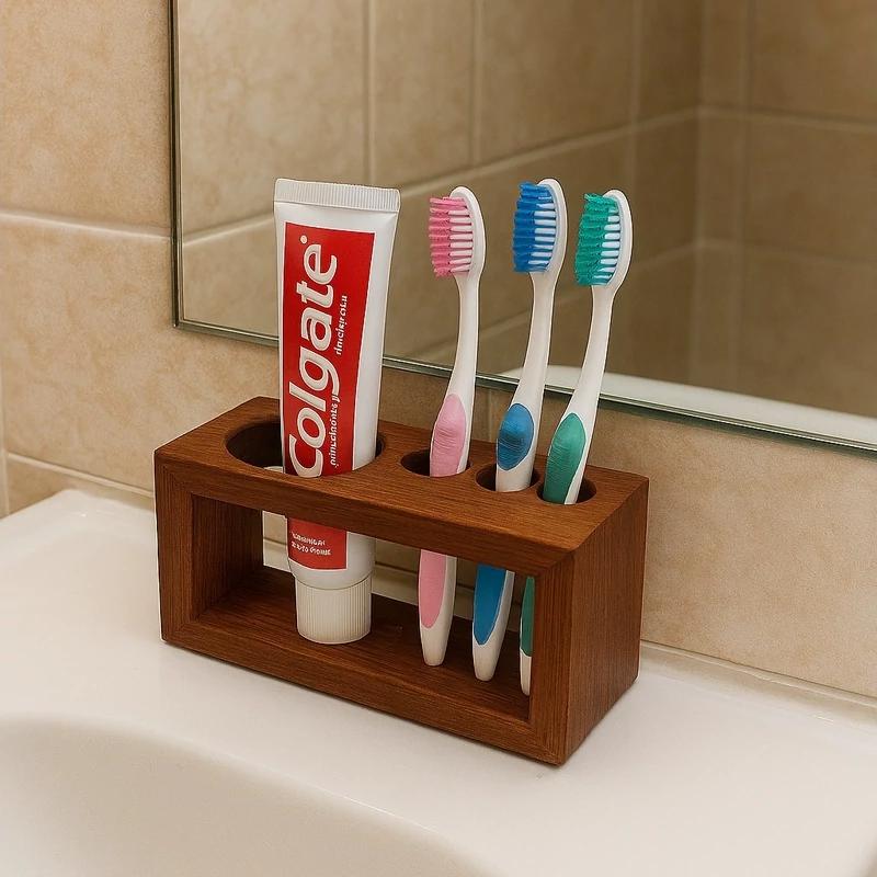 جا مسواکی چوبی مینیمال  - کد 207