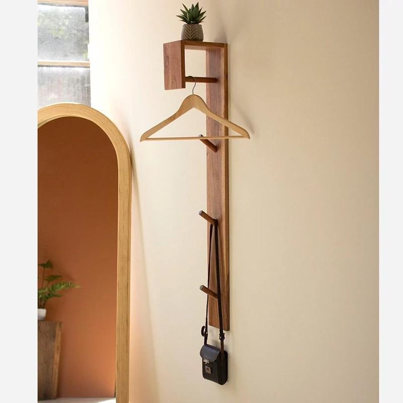 چوب لباسی آویز لباس جا لباسی چوبی ایستاده دیواری بزرگ  - کد 208