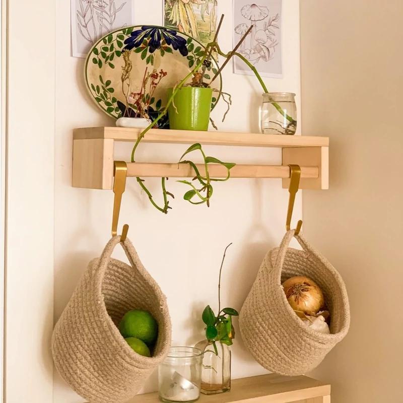 شلف (طبقه ) چوبی دیواری - یک عددی کد 224