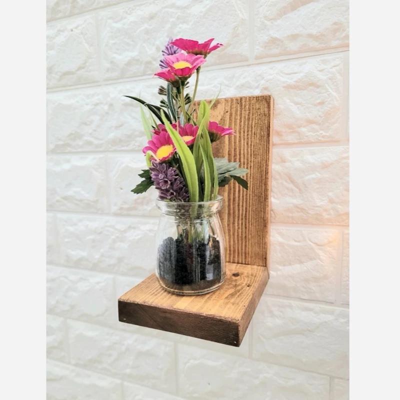 شلف (طبقه ) چوبی دیواری تکی مدل دکا کد 226