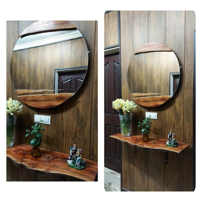 اینه و کنسول روستیک ابعاد سفارشی  - کد 245