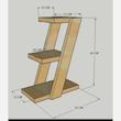 استند جا گلدانی چوبی 3 طبقه ایستاده - کد 251