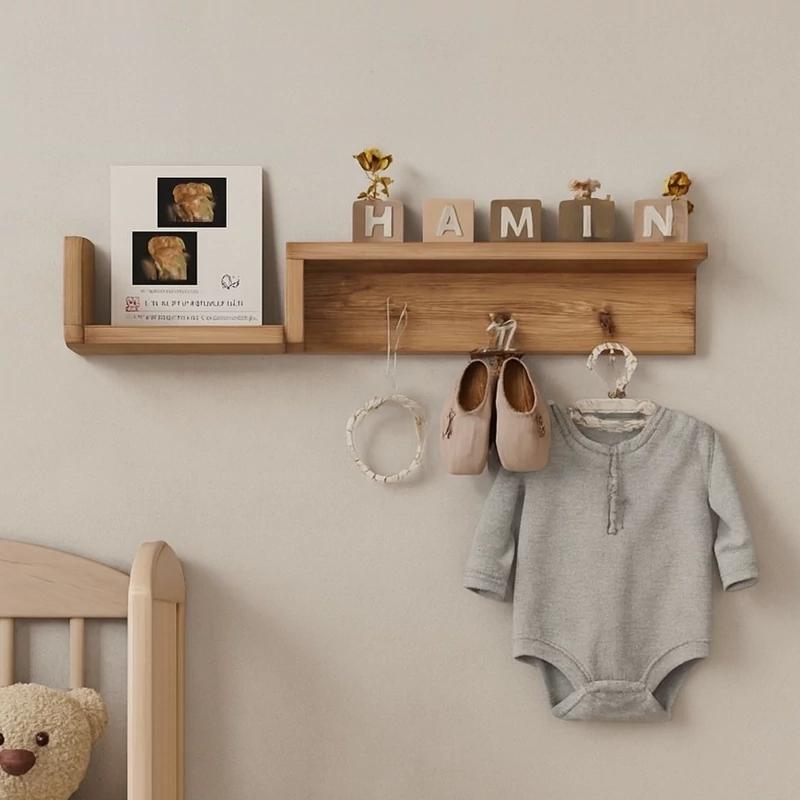 شلف دیواری و جا کلیدی طاقچه دار - کد 252