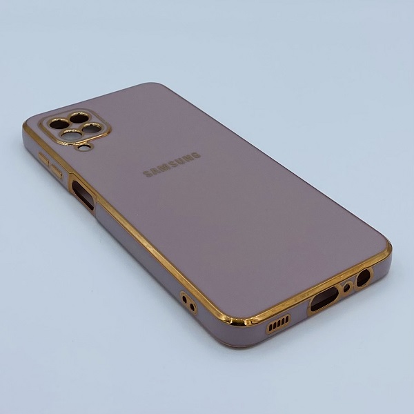 مشخصات و خرید قاب گوشی Galaxy A12 سامسونگ طرح ژله ای مای کیس گلد لاین دور طلایی محافظ لنز دار رنگ یاسی ، خرید قاب گوشی Galaxy A12 سامسونگ طرح ژله ای مای کیس گلد لاین دور طلایی محافظ لنز دار رنگ یاسی از فروشگاه سام فون ، قیمت قاب گوشی Galaxy A12 سامسونگ طرح ژله ای مای کیس گلد لاین دور طلایی محافظ لنز دار رنگ یاسی