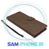 کیف چرمی گوشی موبایل Galaxy A30S - Galaxy A50S - Galaxy A50 سامسونگ کلاسوری اورجینال مدل SPORT 2025 در رنگ قهوه ای کد 152