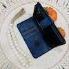 کیف گوشی Xiaomi Redmi 15C / Poco C85 شیائومی مگنتی طرح چرم کتابی بنددار چرمی سورمه ای کد 10