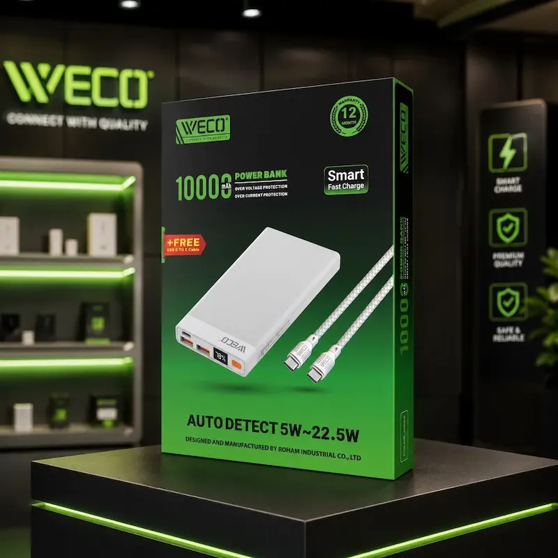 پاوربانک ویکو 10000 میلی آمپر WeP-101