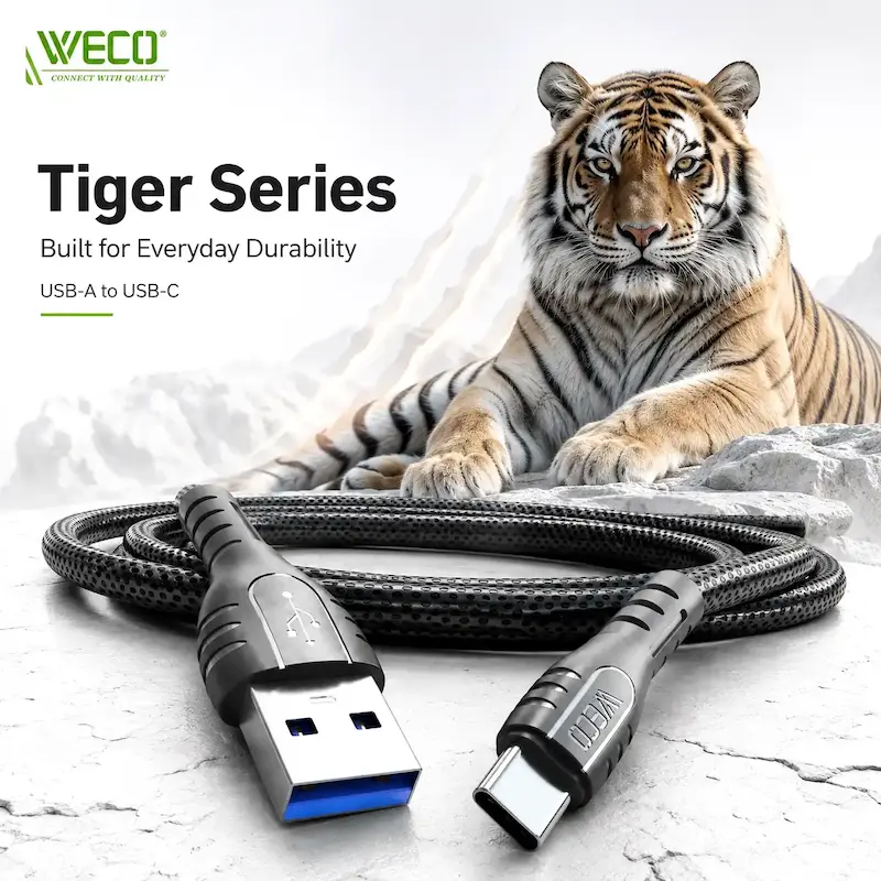 کابل شارژ ویکو WeC-48 Tiger Type-C