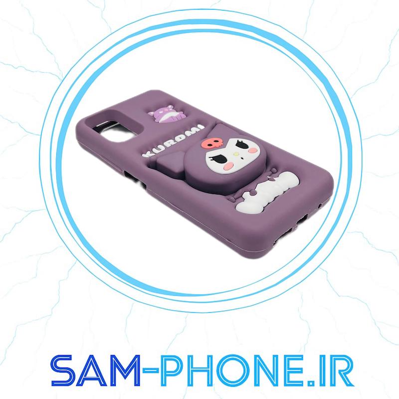 قاب گوشی Poco M3 - Redmi 9T شیائومی سیلیکون پاک کنی اورجینال پاپ سوکت دار عروسکی طرح کرمی کد 10466