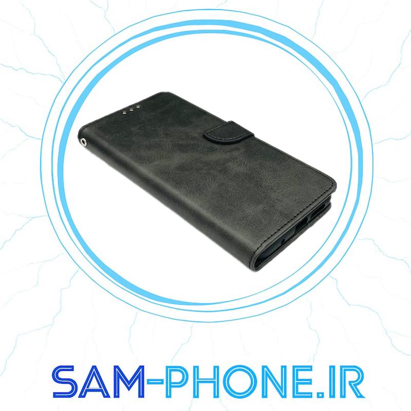 کیف گوشی Xiaomi Poco M3 شیائومی مگنتی طرح چرم کتابی چرمی مشکی کد 10467