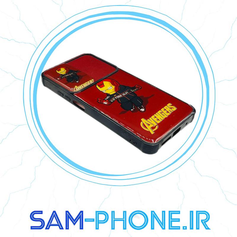 قاب گوشی Poco M3 - Redmi 9T شیائومی پشت شیشه ای طرح عروسکی پاپ سوکت دار قلبی ایربگ دار محافظ لنز دار کشویی کد 10470