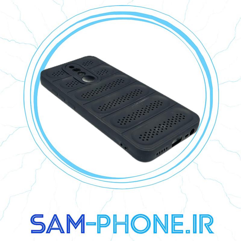 قاب گوشی Redmi 8 شیائومی طرح توری ژله ای سیلیکونی محافظ لنز دار مشکی کد 10485
